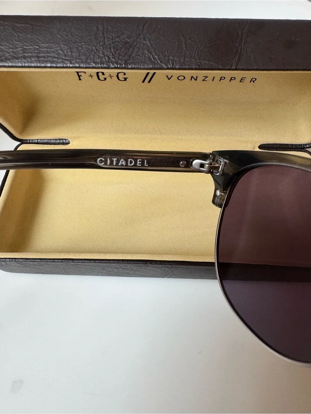 Von Zipper Black Round Sunglasses with Silver Bridge